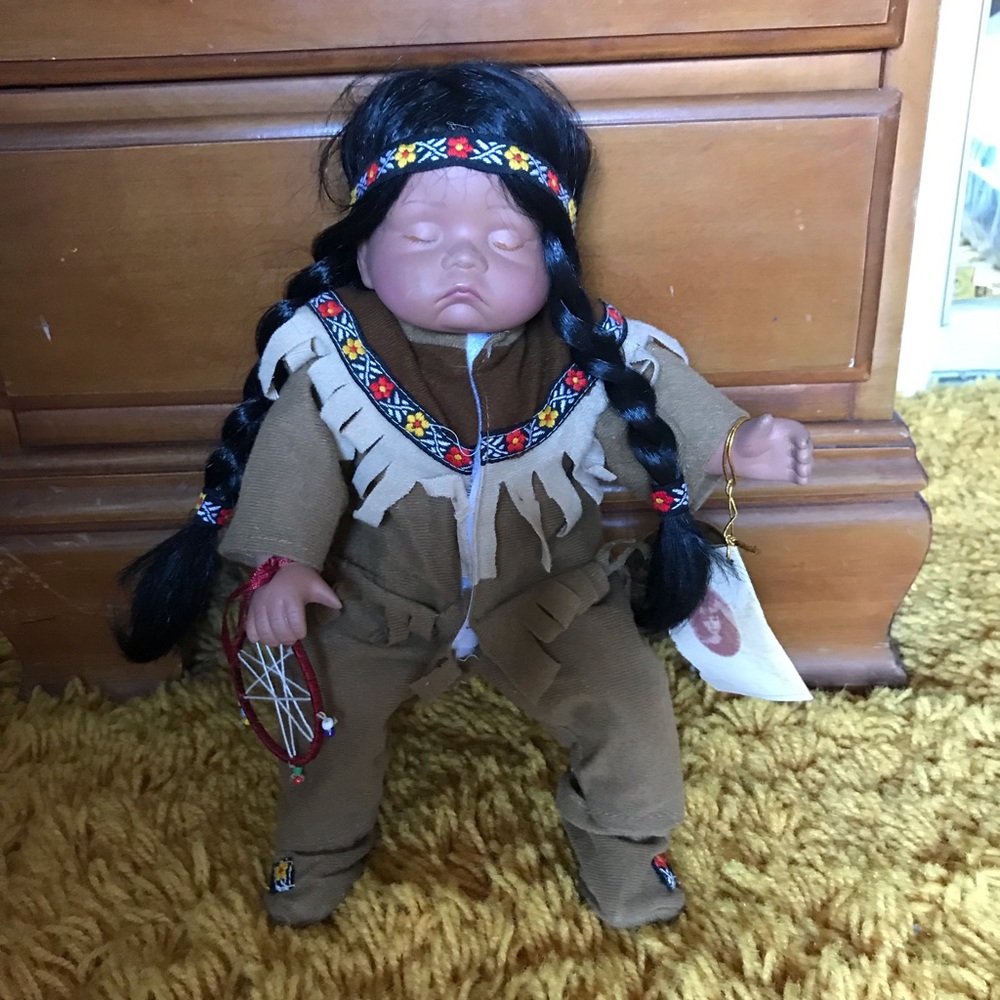 Native American porcelain doll